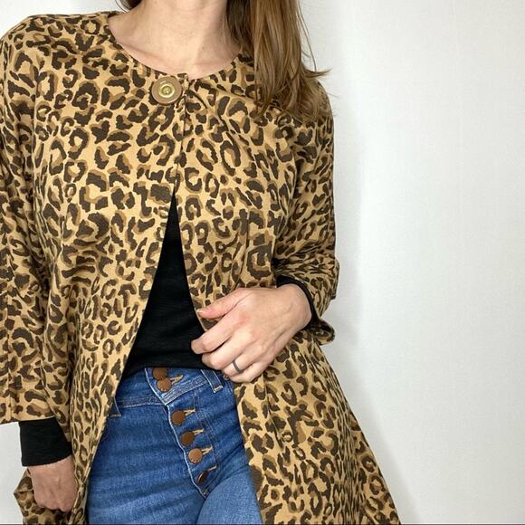 Carl Anderson leopard one button animal jacket medium - Picture 6 of 8